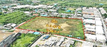 ที่ถมแล้วเกือบ 9 ไร่ สร้างโรงงานก็สวย ทำโครงการก็ดี หน้ากว้าง 132 ม. เชื่อมต่อทั้งพุทธมณฑลสาย 4 และสาย 5 