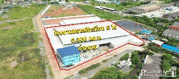 เซฟเวลาไปสร้างเอง กับ โรงงานพลาสติกเกือบ 5 ไร่ ใหม่ ตัวโรงงานใหญ่ 6,300 ตร.ม. รับโหลด 5 ตัน ติดถนน 2 ด้าน พร้อมใบ รง.4 + หม้อแปลง 500 KVA และบ้านพักคนงาน ใกล้ ถ.เศรษฐกิจ-พระราม 2 - KK4081S