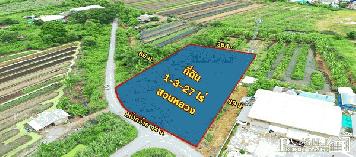 ที่ 727 วา หน้ากว้าง 41 เมตร ทรงดี เดินทางสะดวกมาก  ถ.พุทธสาคร แคราย บางบอน 5 