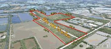 เลือกได้ ทั้งทำเลและ ราคา บนที่แปลงใหญ่ 104 ไร่ ถมแน่นใช้งานได้ทันที เทรลเลอร์ลุยสบาย ติดถนนคอนกรีตกว้าง 12 ม. ใกล้พระราม 2 