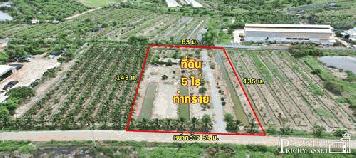ขาย ที่สวย 5 ไร่ สร้างโรงงานใหญ่ได้ถึง 5,000 ตร.ม. อย่างลงตัว พร้อมระบายน้ำลงคลองด้านหลังได้ทันที และใกล้ ถ.พระราม 2 และอีก 2 ถนนหลัก - KK3691S