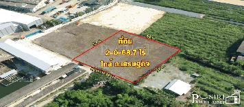 สร้างโรงงานขนาด 2,000 ตร.ม. ได้ๆสบายๆ บนที่ดินสีม่วงสวย ถมแล้ว 2 ไร่ เดินทางง่ายใกล้ถนนเศรษฐกิจเพียง 750 ม. เท่านั้น  KK1859S