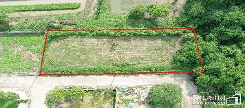 ที่ปลูกบ้าน 242 วา ใกล้ ถ. บรม เพียง 188 ม. หน้ากว้างสวย 47 เมตร ติดตะวันออก สะดวกสบายด้วย Design Village / Starbuck/ กูเม่ ก่อนสาย 3  kk5051s