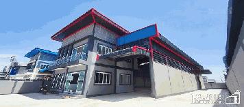 โรงงานโมเดิร์น ขนาดกระทัดรัด 227 ตารางวา ราคาพิเศษ เพียง 9.9 ล้าน พร้อมออฟฟิต 2 ชั้น พื้นที่ 554 ตร.ม. มี 2 หลัง ใกล้ ถ. เศรษฐกิจ 