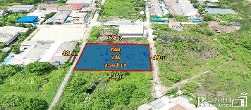 หาอยู่ใช่หรือไม่ ! ที่ดินทรงสวย มากคุณประโยชน์ บนพื้นที่สีม่วง 2 ไร่  สร้างโรงงานได้ง่ายและลงตัว ติดถนน 2 ด้าน เข้าออกสะดวก ใกล้ถนนเศรษฐกิจ  KK3669S
