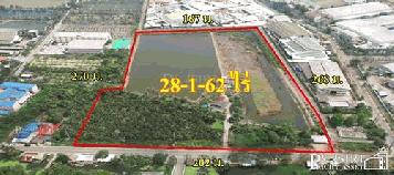 ขายที่สวยเด่น สร้างโรงงานได้ ทุกประเภท หน้ากว้าง 202 เมตร ขนาด 28 ไร่ 162 วา ติดคลอง ถนนกว้าง ใช้รถเทเลอร์ได้ สะดวก ใกล้ นิคมสมุทรสาคร - KK2602S