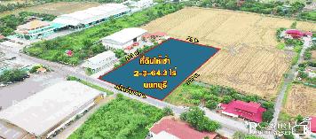 ให้เช่าที่ถมแล้ว เกือบ 3 ไร่ ทำเลสวย เด่นติดถนน ใช้งานได้หลากหลาย ใกล้ถนนบางบัวทอง-สุพรรณ 