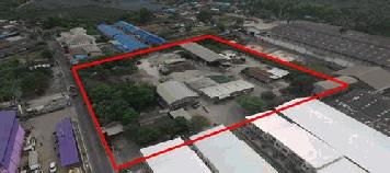 ขายที่ดิน 7ไร่ พร้อม พื้นที่ใช้สอย ลานคอนกรีต เต็มพื้นที่ มีโรงงาน โกดัง สำนักงาน อุปกรณ์และใบ รง.4 ครบถ้วน แถมติดถนน 2 ด้านในราคาที่เปล่า - KK1434S
