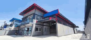 ขาย โรงงานโมเดิร์น ขนาดกระทัดรัด 227 ตารางวา ราคาพิเศษเพียง 9.9 ล้าน พร้อมออฟฟิต 2ชั้น พื้นที่ 554 ตร.ม. มี 2 หลัง ใกล้ ถ. เศรษฐกิจ 1 - KK4938S