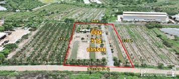 ขายที่สวย 5ไร่ สร้างโรงงานใหญ่ได้ถึง 5,000 ตร.ม.  พร้อมระบายน้ำลงคลองด้านหลังได้ทันที และใกล้ ถ.พระราม 2 และอีก 2 ถนนหลัก - KK3691S