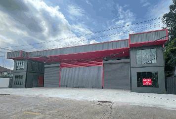 ออฟฟิตพร้อมโกดังสร้างใหม่ให้เช่า ถนนลำลูกกาคลอง 4 ซอยไสวประชาราษฎร์33 (ร่วมสุข8)2 หลัง พื้นที่ต่อหลัง : ออฟฟิต 144ตรม โกดัง 280 ตรม