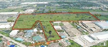 ขายที่ สร้างโรงงานทุกประเภท 66 ไร่ สีม่วงสมุทรสาคร พื้นที่กว้างด้านใน เทรลเลอร์สะดวก ระบายก็สะดวก – KK1949S