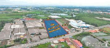 ขาย ที่ดิน 22ไร่เศษ สวย เด่น ติดถนนเส้นบ้านแพ้ว เหมาะทำจัดสรรและขึ้นโครงการ เดินทางสะดวก ใกล้พระราม 2 เพียง 1.1 กม. เท่านั้น - KK3739S