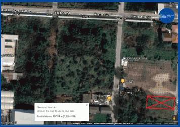 ขายที่ดิน ซอยลำลูกกา 21 (ซอยเทศบาลคูคต) ปทุมธานี เนื้อที่ 253 ตรว.