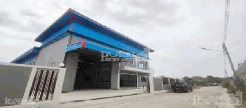 โรงงานใหม่ ย่านท่าเสา 1ไร่ พื้นที่ใช้สอย 784 ตร.ม. พร้อมออฟฟิต 2ชั้น เก็บเยอะ/วางหนักได้พื้นรับ 3ตัน/ตร.ม. + พื้นที่ต่อเติมด้านข้างกว่า 1งาน - kk5541s