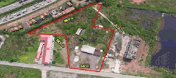 ขายที่ 7ไร่เศษ ถมเต็มพร้อมใช้แถมบ้านพักอาศัย 480 ตร.ม.  ใกล้ พระราม 2 เพียง 350 ม. ใน ราคาลดพิเศษ - KK3211S