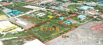 สร้างโรงงานได้กว่า 6,500 ตร.ม.บนที่ดิน 8ไร่เศษ ติดคลอง เดินทางสะดวก เพียง 1.3 กม. ถ. เอกชัยและ 2.3 กม. ถ.พระราม2 - kk5087s