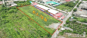 ที่ ถมพร้อมใช้ 6 ไร่ สร้างโรงงานใหญ่ได้ทุกประเภท 7,000 ตร.ม. เทรลเลอร์เข้าออกสะดวก KK5114S