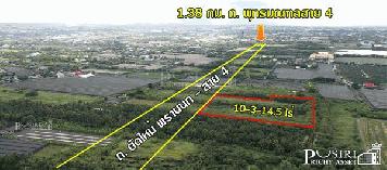 ขายที่ 10.3ไร่ หน้ากว้าง 100 ม. ติด. ถนน ตัดใหม่ พรานนก - สาย 4 เหมาะทำโครงการ หมู่บ้าน ใกล้สาย4 เพียง 1.38 กม. KK4618S
