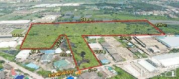 ขาย ที่สร้างโรงงานทุกประเภท 66 ไร่ สีม่วง สมุทรสาคร พื้นที่กว้างด้านใน เทรลเลอร์สะดวก – KK1949S