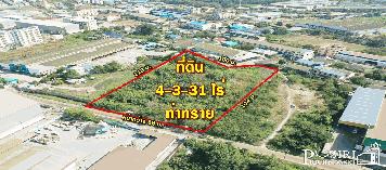 ขยายโรงงานใหม่ได้ทันที ที่ถมแล้วเกือบ 5 ไร่ ทำเลดี เดินทางสะดวกใกล้ถนนเศรษฐกิจ 1.2 กม. เชื่อมต่อถนนพระราม 2 KK3901S