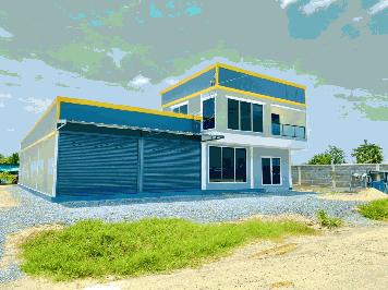 ที่ดินเหมาะสร้างโกดัง โรงงาน คลังเก็บสินค้า เขตไทรน้อย นนทบุรี