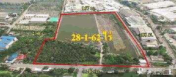ขายที่สวยเด่น สร้างโรงงานได้ทุกประเภท หน้ากว้าง 202 เมตร 28 ไร่ 162 วา ติดคลอง ถนนกว้างใช้รถเทเลอร์ได้สะดวก ใกล้นิคมสมุทรสาคร - KK2602S