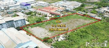 ที่ สวย เทพ 3.5 ไร่ พื้นที่สีม่วง สร้างโรงงานได้ทุกประเภท ถมพร้อมใช้ พร้อมรั้ว 50% เทรลเลอร์สบาย ใกล้ ถ.เอกชัย และ พระราม 2 เพียง 1 กม.