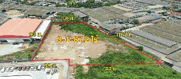 ที่ม่วง 3 ไร่เศษ ถมแล้ว 60% อ้อมใหญ่ สะดวกสบาย ใกล้ ถ.เพชรเกษม 1.4 กม. แวดล้อมด้วยโรงงาน KK5111S