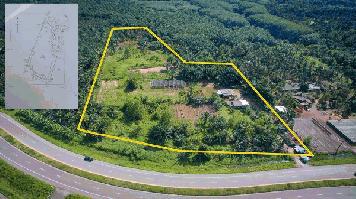  ขายที่ดิน 20-2-54 ไร่ ถนนเพชรเกษม ต.วังใหม่ อ.เมือง จังหวัดชุมพร ไม่ไกลจากแยกปฐมพร ทางไประนอง หน้ากว้างติดถนนเพชรเกษม 160 เมตร  ลึก280 เมตร 