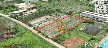 ขายที่สวย 5 ไร่ สร้างโรงงานใหญ่ได้ถึง 5,000 ตร.ม.อย่างลงตัว พร้อมระบายน้ำลงคลองด้านหลังได้ทันที ใกล้  2 ถนนหลัก - KK3692S
