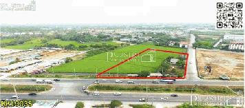 ขายที่ 7 ไร่ สะดุดตา ติด ถ.สาย 5 เหมาะทำได้ทั้งปั้ม ธุรกิจ และ สร้างตึก ในราคาพิเศษ ใกล้ฝั่งบรมฯ KK1903S