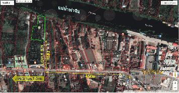 ที่ดินติดแม่น้ำท่าจีน3ไร่ท่าตลาด5/1 ใกล้วัดไร่ขิง450เมตร