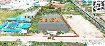 สร้างโรงงานได้หลากหลาย 3,500 ตร.ม.  บนที่สีชมพู 5 ไร่เศษ หน้ากว้างๆ 66 ม. ติดถนนคอนกรีต 10 ม. มั่นใจ เทรลเลอร์เข้า  ออกสะดวก เพียง 5 นาที ถนนเอกชัยเเละพระราม 2 KK5100S