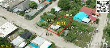 ที่ 50 วา ถมพร้อมสร้าง เงียบสงบ เดินทางง่าย ใกล้ความเจริญ ซอยค่ายกำแพงเพชร KK3298S