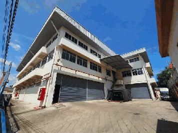 ให้เช่า และขาย โกดังพร้อมออฟฟิศ 3 ชั้น สุขสวัสดิ์  พระประแดง พื้นที่สีม่วง สามารถทำเป็นโรงงานได้   ที่ดิน 560 ตรว ใช้สอย 4,327 ตรม พื้นรับน้ำหนักได้ 5 ตัน