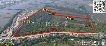 ขายที่ 69 ไร่เศษ หน้ากว้างจุใจ เเวดล้อมสถานที่สำคัญหลายเเห่ง เดินทางได้หลายเส้นทาง ถนนเอกชัย - KK2661S