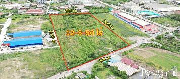 สร้างโรงงานได้ 13,000 ตรม. กับที่สีม่วงเกือบ 13ไร่ ฮวงจุ้ยดีหน้ากว้าง 94 ม. หันทิศใต้ รถเทรลเลอร์เข้า - ออกสะดวก ใกล้ถนนเศรษฐกิจเเละพุทธสาคร kk5113s