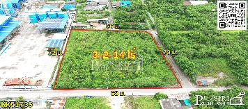 ที่สร้างโกดัง 3.5 ไร่ โดดเด่น ลงตัว หน้ากว้าง 68 เมตร ติดถนน 3 ด้าน ซื้อไว้มีแต่ขึ้น ใกล้ถนนสายใยรัก  KK5173S