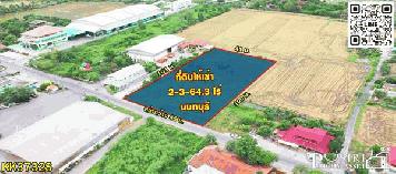 ให้เช่าถมแล้ว เกือบ 3ไร่ ทำเลสวยเด่นติดถนน ใช้งานได้หลากหลายใกล้ ถนนบางบัวทอง-สุพรรณ 1.8 กม. - KK3732S