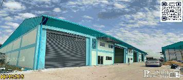 โกดัง 480 ตร.ม. ให้เช่า มี 6 หลัง พร้อมออฟฟิต 2 ชั้น เดินทางสะดวก 1.5 กม. ถ. พระราม 2 KK4920S