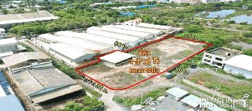 ที่ถมแน่นเกือบ 2 ไร่ ติดถนน 2 ด้าน ราคาต่ำกว่าตลาด แถมฟรี !โกดังขนาด 120 ตร.ม. ใกล้คลองสี่วา-เอกชัย  