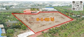 เชื้อเชิญทุกโรงงาน ที่ถมแล้ว 6.38 ไร่ ย่านคลองสี่วา ใกล้เอกชัย ที่มาพร้อมใบ รง.4 และให้คุณได้โอกาสทองในราคาที่ดีที่สุด เพียง 4.8 ล้าน / ไร่  KK2270S