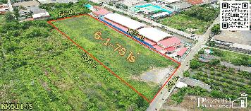 ที่ถมพร้อมใช้ 6 ไร่ สร้างโรงงานใหญ่ได้ทุกประเภท 7,000 ตร.ม. เทรลเลอร์เข้าออกสะดวก ใกล้ ถ . เศรษฐกิจ พุทธสาคร KK5114S