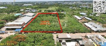 ประหยัดเงินและเวลากับที่ดิน 3ไร่ สร้างโรงงานได้หลากหลาย ใช้รถเทรลเลอร์สบาย ใกล้ ถ.สายใยรัก - KK2115S