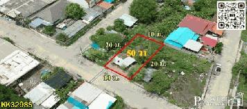 ที่ดิน 50 ตร.ว. ถม พร้อมสร้าง เงียบสงบเดินทางง่าย ใกล้ความเจริญ ซ. ค่ายกำแพงเพชร 