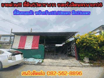 ขายด่วน!!ที่ดิน 53ตารางวา ซอยรังสิต-นครนายก16 รังสิต-ธัญบุรี