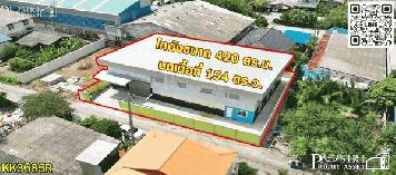 ให้เช่าโกดัง 420 ตร.ม. ออฟฟิศในตัว เพียง 400 ม. จากเส้น วัดเจษ-พันท้าย-สาริน แหล่งอำนวยความสะดวกรอบด้าน - KK3685R