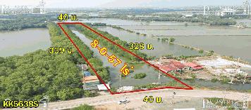 เต็งหนึ่ง เส้นเทียนทะเล 25 กับที่ 8 ไร่ เดินทางสะดวก ลงตัวทั้งโกดัง และ โครงการต่างๆ ใกล้ รพ. ผู้สูงอายุ บางขุนเทียน  KK5638S