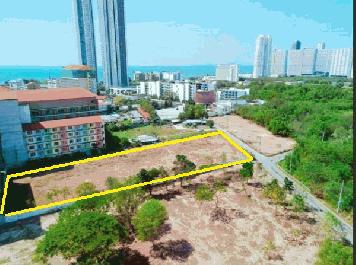  ขายที่ดินใกล้หาดจอมเทียน ซอยชัยพฤกษ์ 3 มี 3 แปลง  2 แปลง ติดกันเนื้อที่รวม 2 ไร่กว่า พื้นที่สีแดง พ.4 (EEC)  อีกแปลง เนื้อที่1 ไร่กว่า ใกล้โรงแรมจอมเทียนออลิเดย์ ใกล้โรงแรมเซนทรามาริส